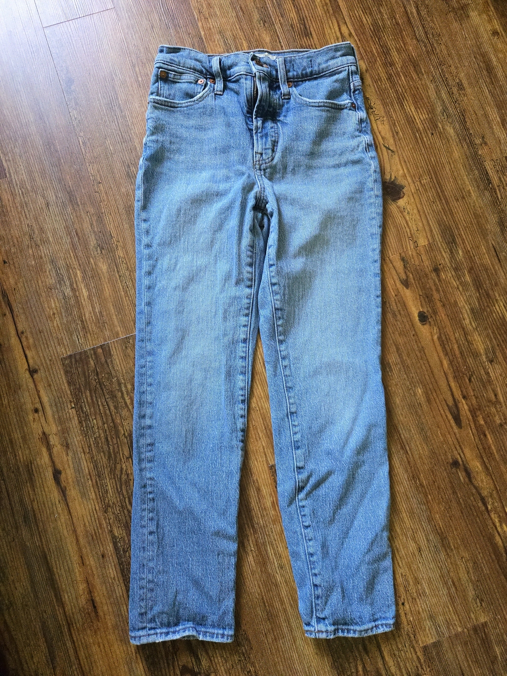 Madewell Light Blue "Perfect Vintage" High-Rise Straight Jeans Sz. 25, Classic